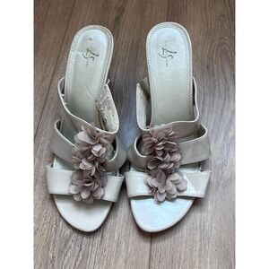 Women's Floral Cork Wedge Heels Size 10